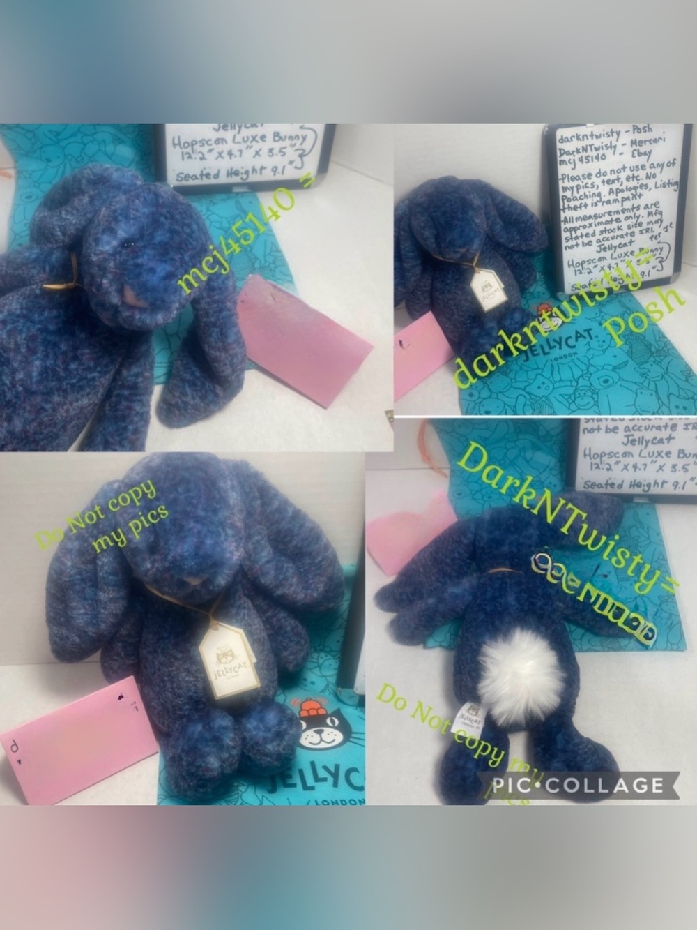 BNWT Jellycat Hopscone Luxe Bunny…soooo beautiful IRL Pics don’t do justice! - Picture 2 of 10